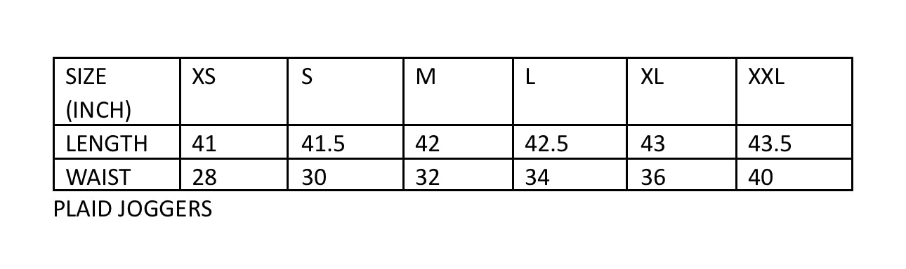 Plaid Joggers